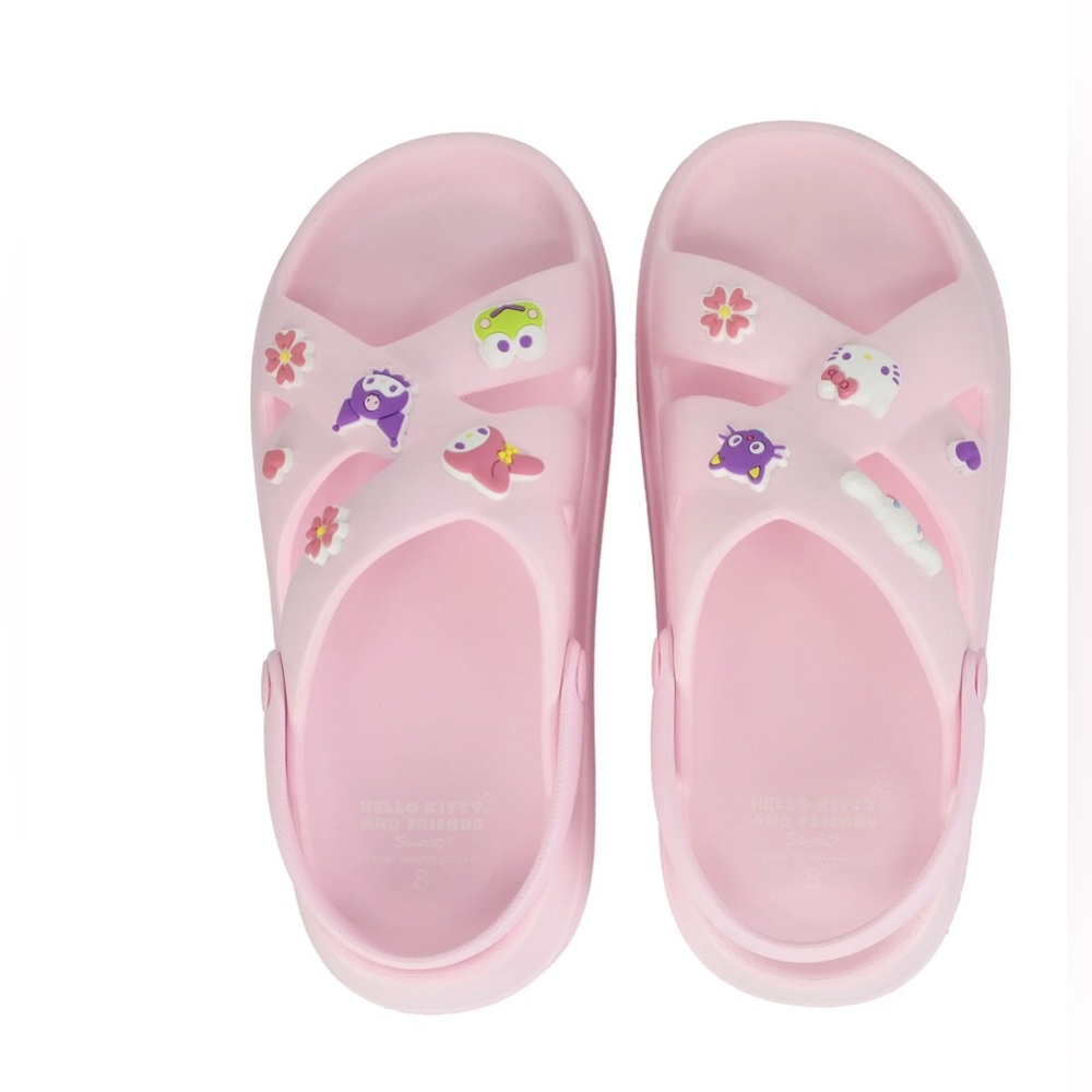 Hello Kitty & Friends pink Criss-Cross‎ strap Platform Sandals size 11 brand new